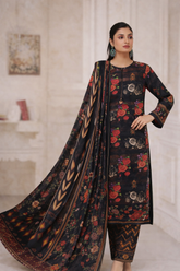 MorJan Black Floral 3PC Printed Suit