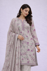 MorJan – Soft Floral Pastel Lawn Suit
