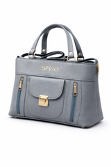 Stylo Classic Zip Handbag – Grey