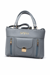 Stylo Classic Zip Handbag – Grey