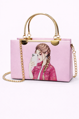 STYLE CARRY Selfie Girl Chain Handbag – Pink
