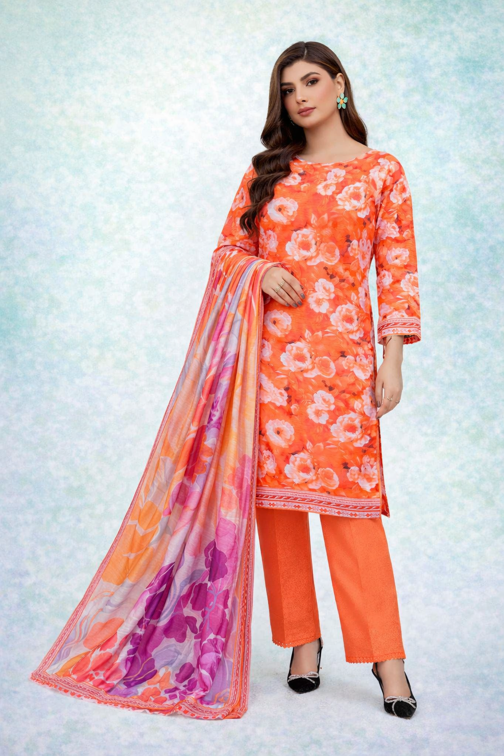 Morjan 3PCS Collection – Floral Print Suit