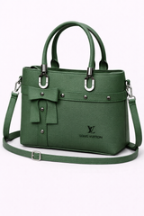 Bow Accent Mini Tote Bag – Green